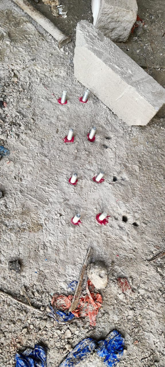 Anchoring with HILTI Anchors and Epoxy Mortar RE500